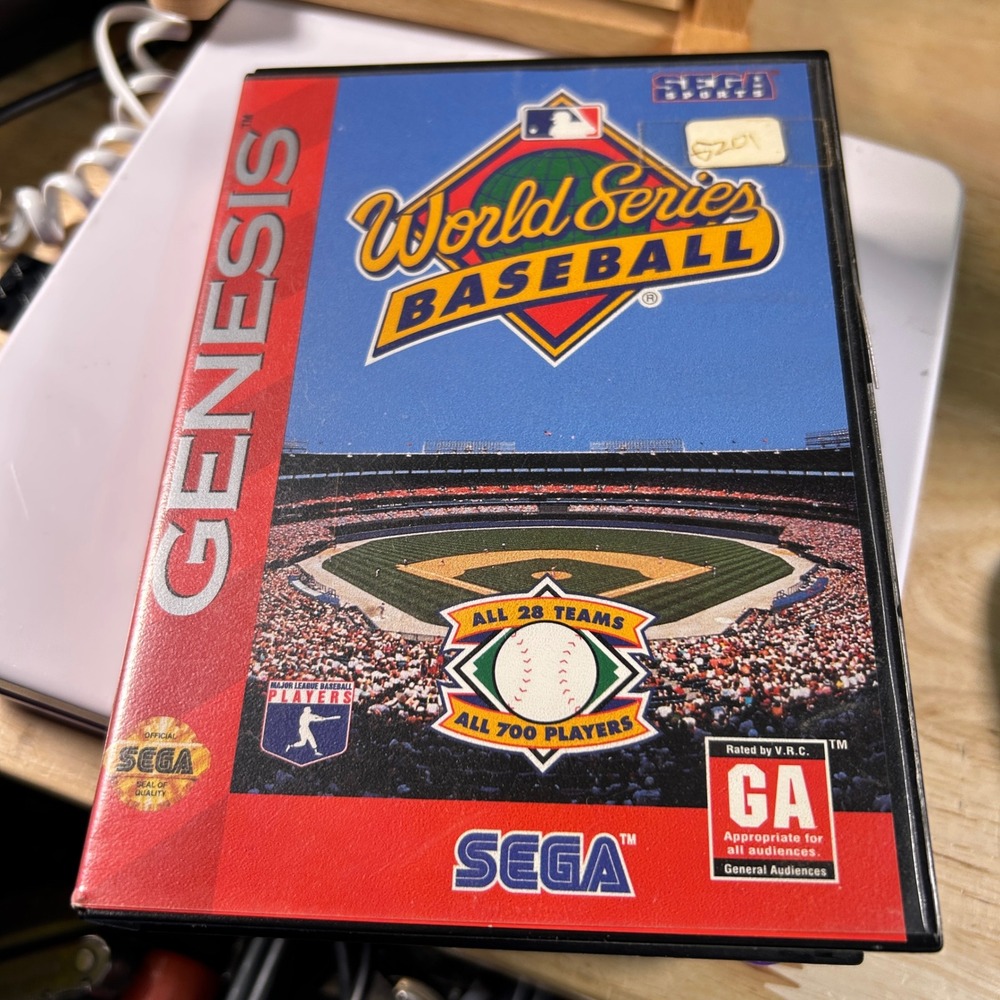 World Series Baseball Sega Genesis 1994 MLB Sports Game with Case 16-Bit GA
